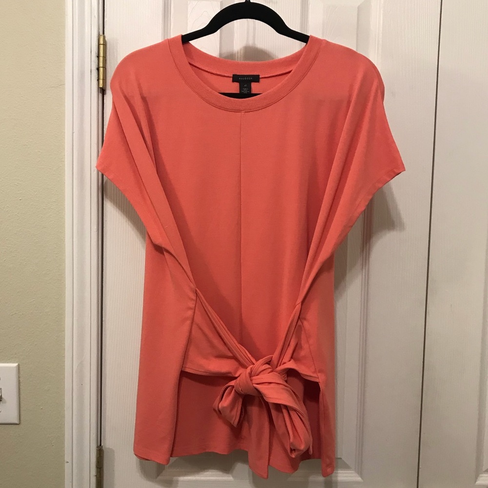 Halogen Wrap Detail Stretch Knot Top